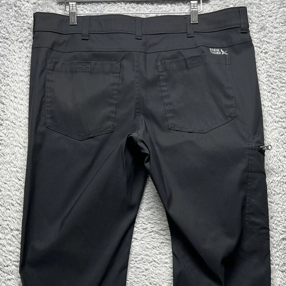 Eddie Bauer Pants Mens 38x32 Black Rainier‎ Tech Performance Outdoor Hiking